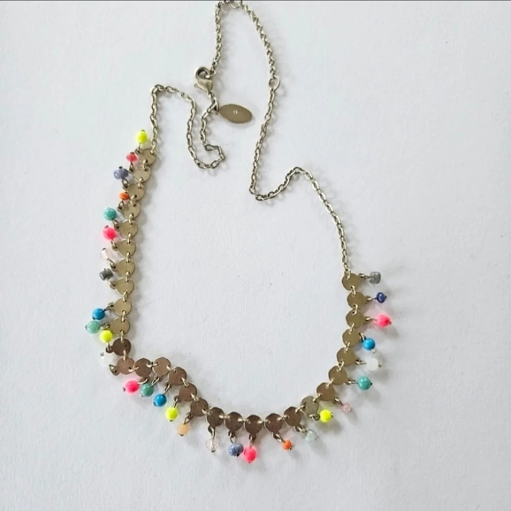 Ann Taylor Gold Beaded Necklace - Picture 4 of 9